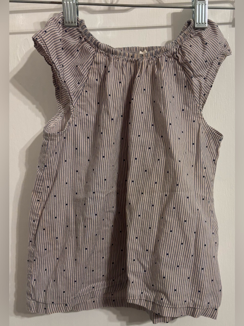 H&M Girls Striped Sleeveless Blouse
